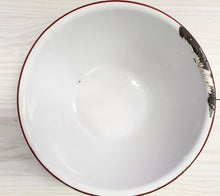 Load image into Gallery viewer, 9.5" Vintage Red and White Enamelware Mix Bowl
