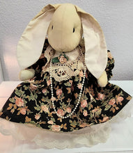 Load image into Gallery viewer, Handcrafted Plush Rabbit in Floral Dress
