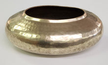 Load image into Gallery viewer, Vintage Hammered Brass Oval Planter
