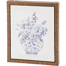 Load image into Gallery viewer, *NEW Wall Decor - Blue Flower Jar - 116421

