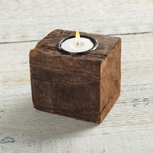 Load image into Gallery viewer, NEW Candle Holder - Wood Block - 102204
