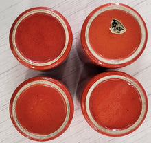 Load image into Gallery viewer, SET 4-Pc Mid-Century Lava Red Tumblers
