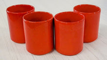 Load image into Gallery viewer, SET 4-Pc Mid-Century Lava Red Tumblers
