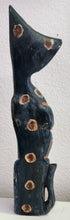 Load image into Gallery viewer, Hand Carved Painted Wood Cat
