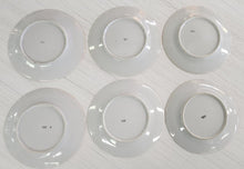 Load image into Gallery viewer, SET 6-Pc Vintage Blue &amp; Gold Lustreware Salad Plates
