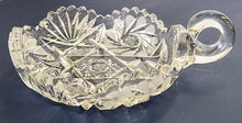 Load image into Gallery viewer, Vintage Pressed Glass Candy Dish with Handle
