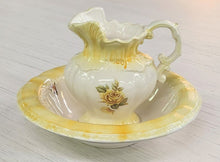 Load image into Gallery viewer, Vintage Signed Ceramic Pitcher and Basin
