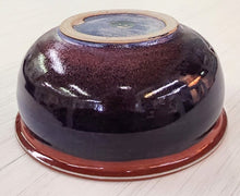 Load image into Gallery viewer, Hand-Thrown Pottery Blue/Terracotta Serving Bowl
