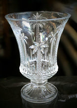 Load image into Gallery viewer, Godinger Shannon Crystal Palm Tree Hurricane Candle Holder
