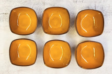 Load image into Gallery viewer, SET 6-Pc Vintage MCM Orange Ceramic Bowls
