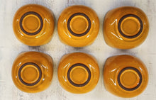 Load image into Gallery viewer, SET 6-Pc Vintage MCM Orange Ceramic Bowls
