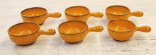 Load image into Gallery viewer, SET 6-Pc Vintage MCM Orange Ceramic Bowls with Handles

