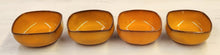Load image into Gallery viewer, SET 4-Pc Vintage MCM Orange Ceramic Bowls
