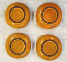 Load image into Gallery viewer, SET 4-Pc Vintage MCM Orange Ceramic Bowls
