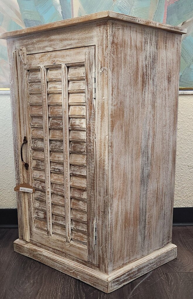 NEW Mango Shutter Cabinet - Whitewash - MDA-121w
