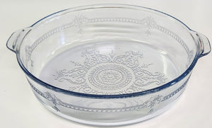 Vintage Fire King Philbe Blue Round Casserole Dish