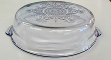 Load image into Gallery viewer, Vintage Fire King Philbe Blue Round Casserole Dish
