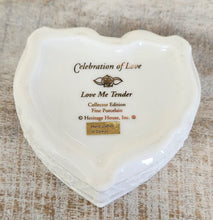 Load image into Gallery viewer, Heritage House Porcelain Heart Music Trinket Box
