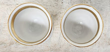 Load image into Gallery viewer, PAIR Vintage Winterling Porcelain Gold &amp; White Egg Cups
