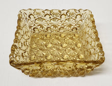 Load image into Gallery viewer, Vintage Yellow Glass Daisy &amp; Buttons Dish

