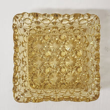 Load image into Gallery viewer, Vintage Yellow Glass Daisy &amp; Buttons Dish
