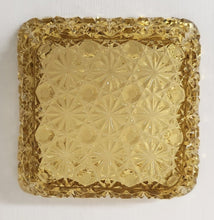Load image into Gallery viewer, Vintage Yellow Glass Daisy &amp; Buttons Dish
