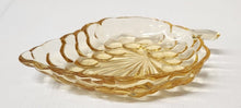 Load image into Gallery viewer, Vintage Anchor Hocking Amber Glass Leaf Dish
