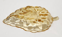 Load image into Gallery viewer, Vintage Anchor Hocking Amber Glass Leaf Dish
