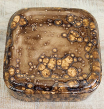 Load image into Gallery viewer, Vintage Hand-Crafted Bubble Glaze Pottery Box
