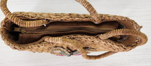 Load image into Gallery viewer, Vintage Woven Purse with Butterfly Design
