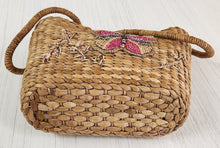 Load image into Gallery viewer, Vintage Woven Purse with Butterfly Design
