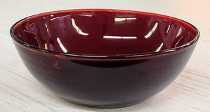 Vintage Ruby Red Glass Bowl