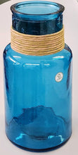 Load image into Gallery viewer, Vidrios San Miguel Turquoise Glass Bottle Vase

