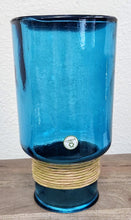 Load image into Gallery viewer, Vidrios San Miguel Turquoise Glass Bottle Vase
