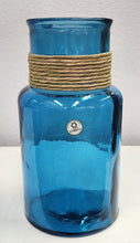 Load image into Gallery viewer, Vidrios San Miguel Turquoise Glass Bottle Vase
