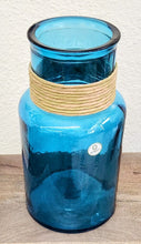 Load image into Gallery viewer, Vidrios San Miguel Turquoise Glass Bottle Vase
