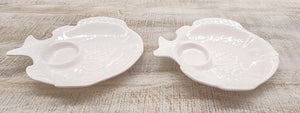 PAIR California USA Pottery 786 Fish Dishes with Cups