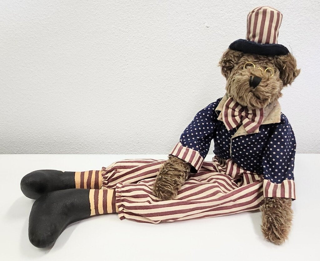 Lillian Vernon Americana Plush Vintage Bear