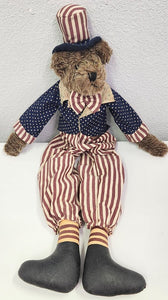Lillian Vernon Americana Plush Vintage Bear