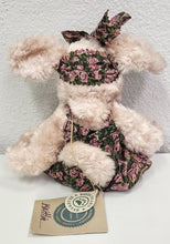 Load image into Gallery viewer, Boyds Plush Pig Kaitlin in Floral Overalls
