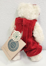Load image into Gallery viewer, Boyds Bear Erin in Red Overalls with Tags
