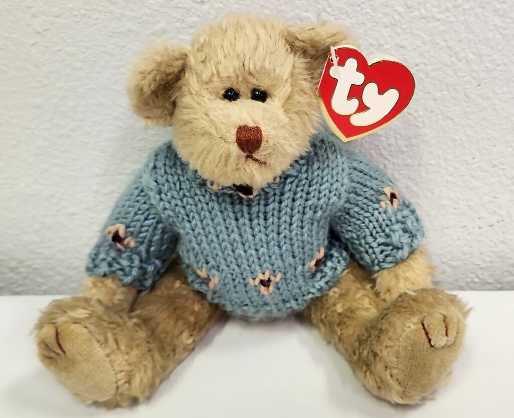 TY Skylar Bear in Blue Sweater