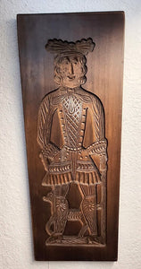 Carved Wooden Gingerbread Man Mold