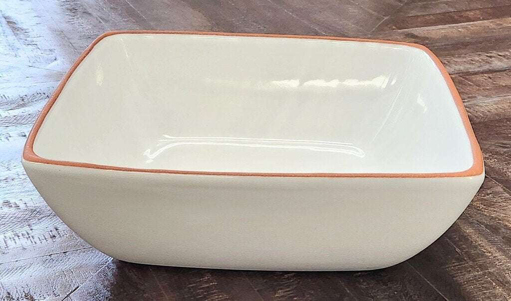 Euro Ceramica Tapered Square Serving Bowl