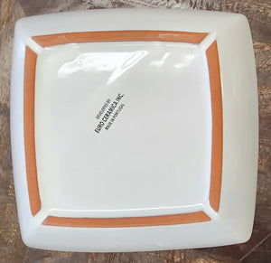 Euro Ceramica Tapered Square Serving Bowl