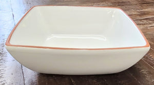 Euro Ceramica Tapered Square Serving Bowl