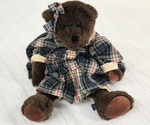 Boyds Bear Hermine in Plaid Dress