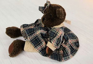 Boyds Bear Hermine in Plaid Dress
