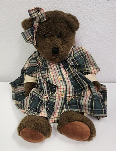 Boyds Bear Hermine in Plaid Dress