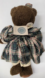 Boyds Bear Hermine in Plaid Dress